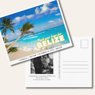 Belise Wedding Island Save the Date Postcard
