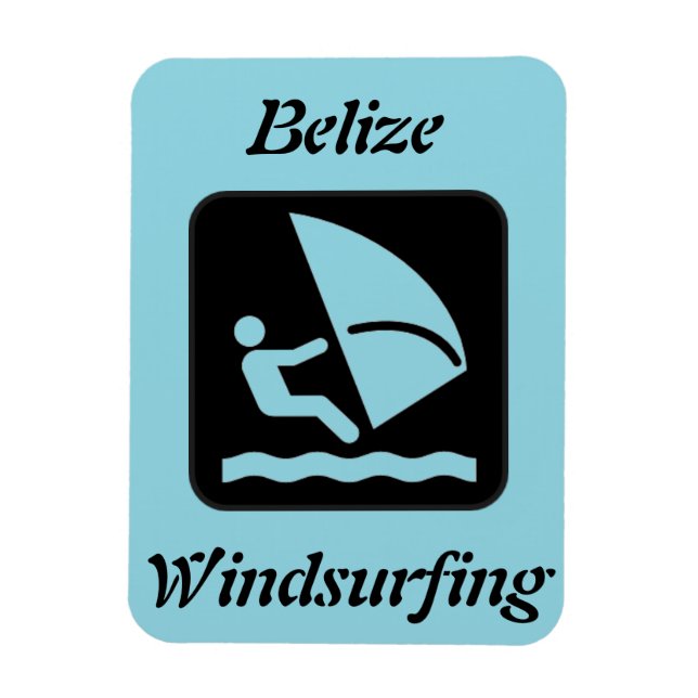 Belise Windsurfing (Glover's Reef Atoll) Magnet (Vertical)