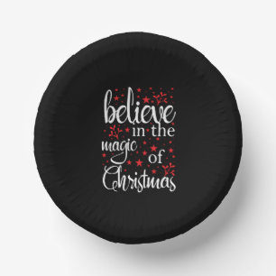 Belive in The Magic Of Christmas Paper Plate