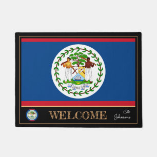 Belize & Belize Flag house mats /sports Welcome