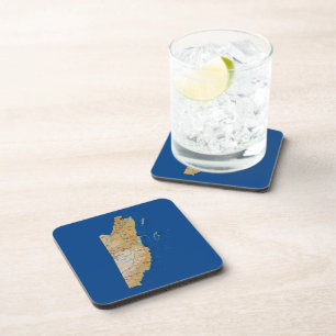 Belize Map Coaster