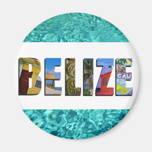Belize Tropical Beach Blue Ocean Travel Photos Magnet