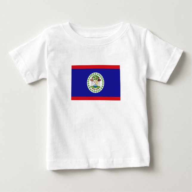 Belizean Flag Baby T-Shirt (Front)