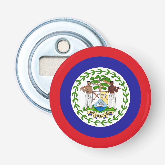 Belizean Flag Bottle Opener (Front)