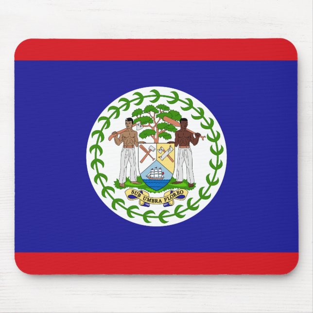 Belizean Flag Mouse Pad (Front)
