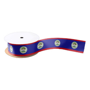 Belizean Flag Satin Ribbon