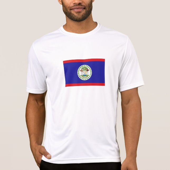 Belizean Flag T-Shirt (Front)