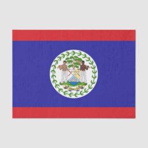 Belizean Flag Tissue Paper