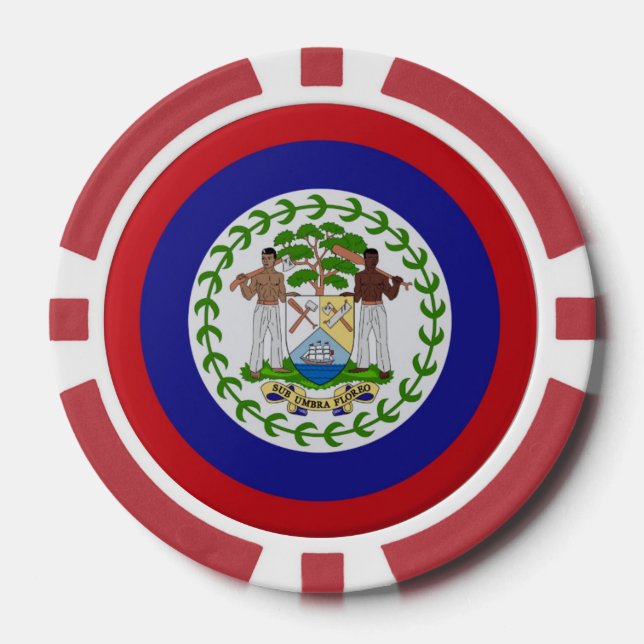 Belizeans Wine Together Poker Chips (Front)