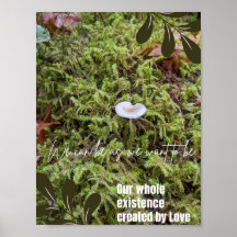 Belknap Mushroom with Universal Love Quote
