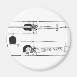 Bell 47 Helicopter Magnet
