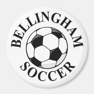 Bell Ball & Logo (A) CMYK BLACK 10x10 Magnet