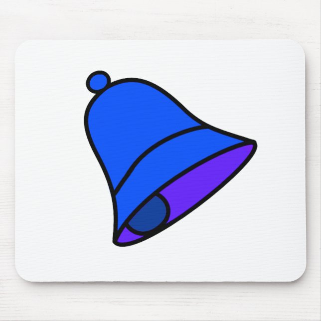 Bell Blue 45 deg The MUSEUM Zazzle Gifts Mouse Pad (Front)