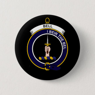 Bell - Clan Crest 6 Cm Round Badge