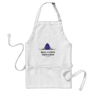 Bell Curve Thoughts (Statistics Attitude) Standard Apron
