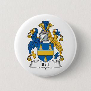 Bell Family Crest 6 Cm Round Badge