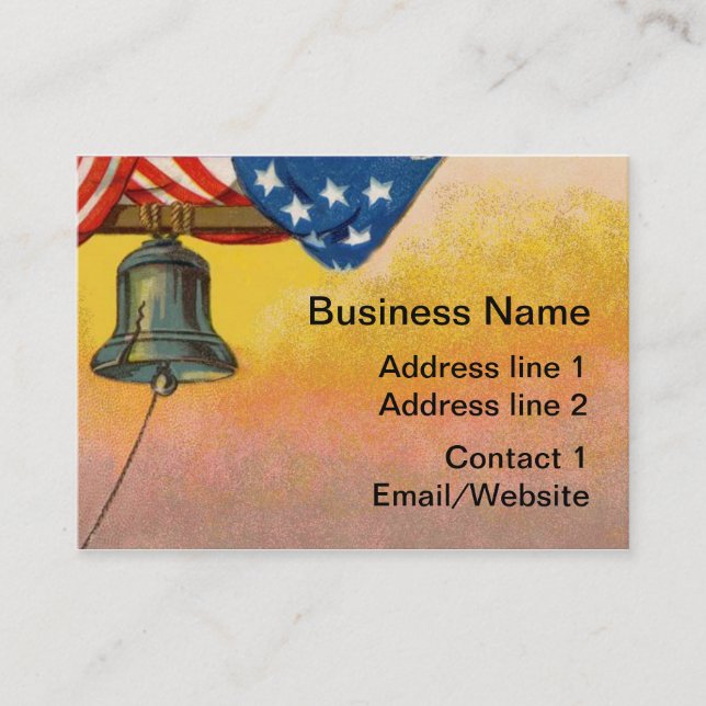 Bell & Flag Business Card (Front)