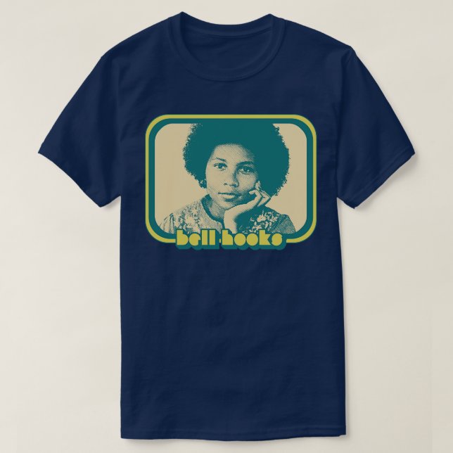 Bell Hooks Retro Style Feminist Icon Design T-Shirt (Design Front)