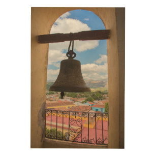 Bell in a church tower, Cuba Wood Wall Art