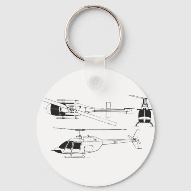 Bell Jet Ranger / TH- Key Ring (Front)