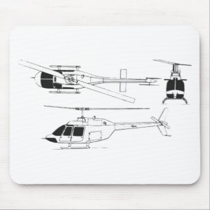 Bell Jet Ranger / TH- Mouse Pad