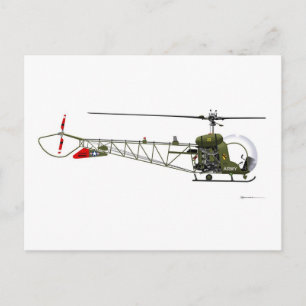 Bell OH-13 Sioux Postcard