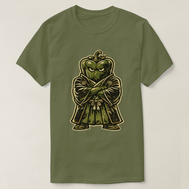 Bell Pepper Bodyguard — Funny Vegetable Formal  T-Shirt (Design Front)