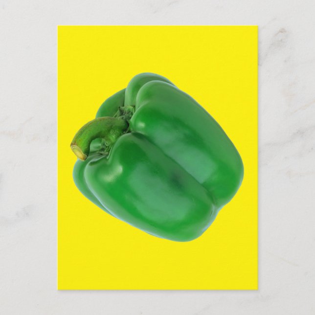 BELL PEPPER (GREEN)   POSTCARD (Front)