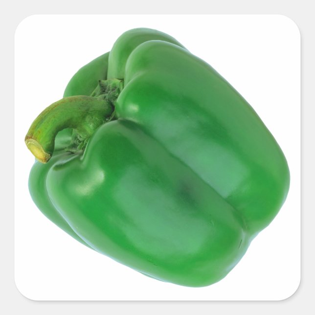 BELL PEPPER (GREEN)  SQUARE STICKER (Front)
