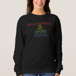 Bell Pepper Is My Spirit Animal retro 70s vintage Sweatshirt