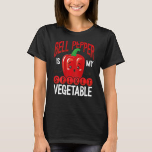 Bell Pepper Is My Spirit Vegetable Backprint Veget T-Shirt