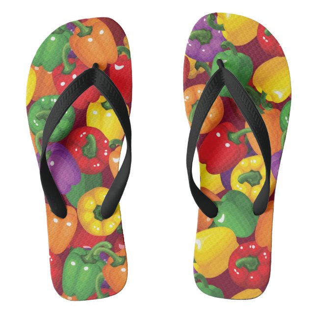 Bell Pepper Pattern Jandals (Footbed)