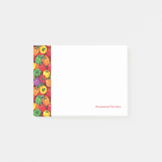 Bell Pepper Pattern Post-it Notes (Front)