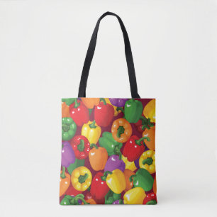 Bell Pepper Pattern Tote Bag