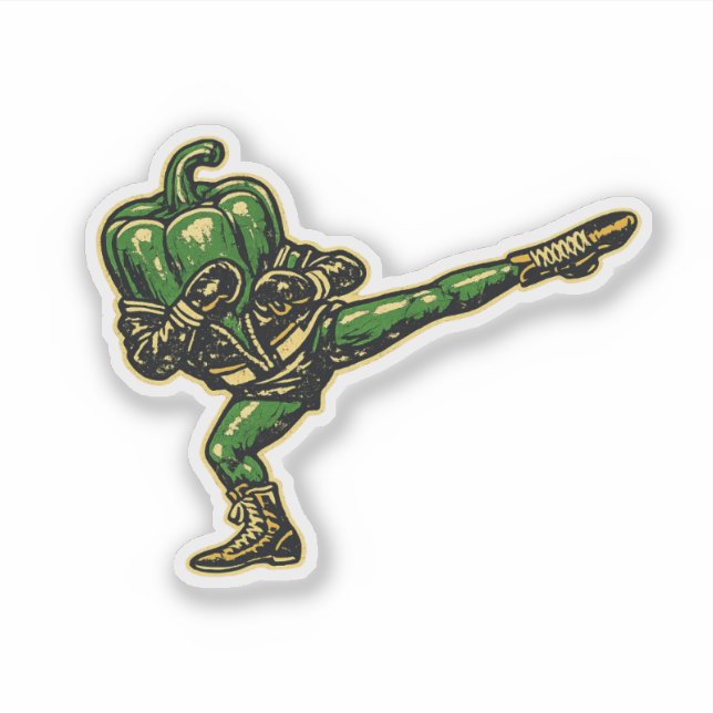Bell Pepper Savate — Vintage Retro French Fighter  (Front)