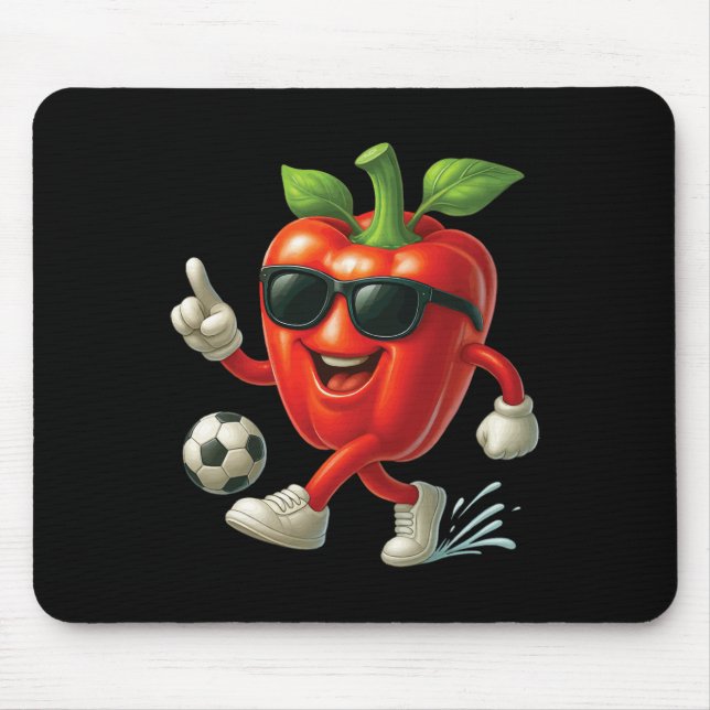 Bell Pepper Soccer  Mouse Pad (Front)