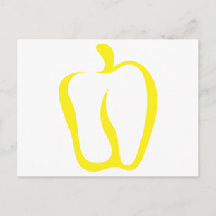Bell Pepper Vegetable Icon Postcard
