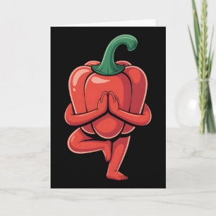 Bell Pepper Yoga  Card