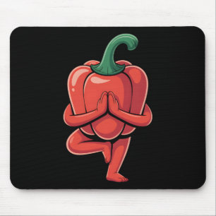 Bell Pepper Yoga Mouse Pad