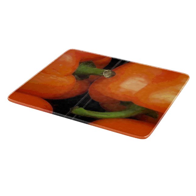 Bell Peppers at the Market Cutting Board (Corner)