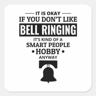 Bell ringer Bell ringing Bells Tower Campanology Square Sticker