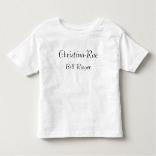 "Bell Ringer" w/ Name Toddler T-Shirt