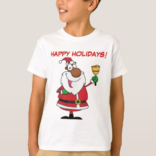Bell Ringing Black Santa Claus T-Shirt