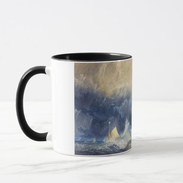Bell Rock Lighthouse Joseph Mallord William Turner Mug (Left)