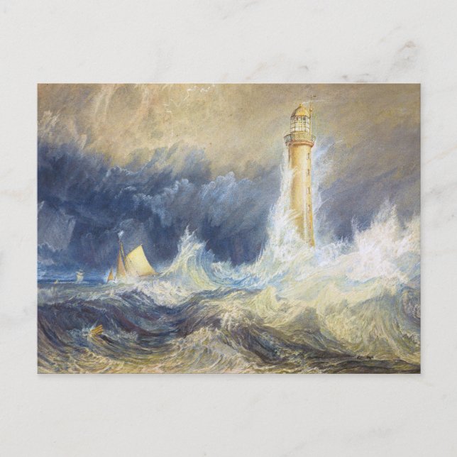 Bell Rock Lighthouse Joseph Mallord William Turner Postcard (Front)