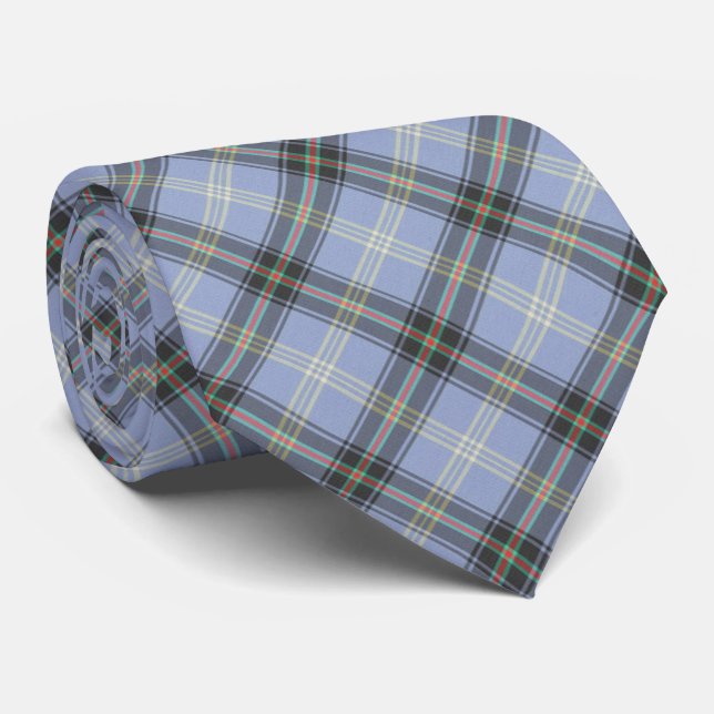 Bell Scottish Clan Tartan Tie (Rolled)