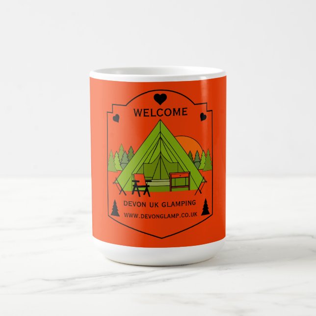 Bell Tent Glamping Business Coffee Mug (Center)