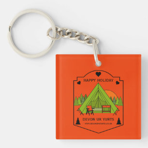 Bell Tent Glamping Business Key Ring