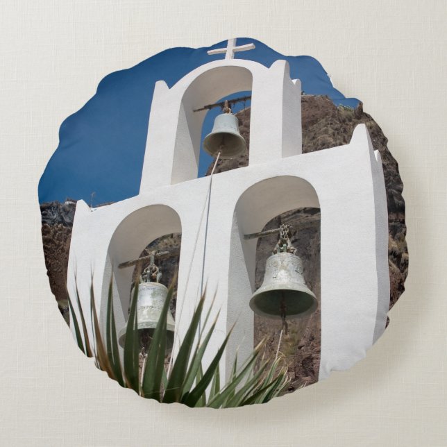 Bell tower round cushion (Back)