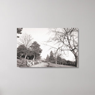 Bell Vue Park, Newport, Mon (Dec 1977) Canvas Print